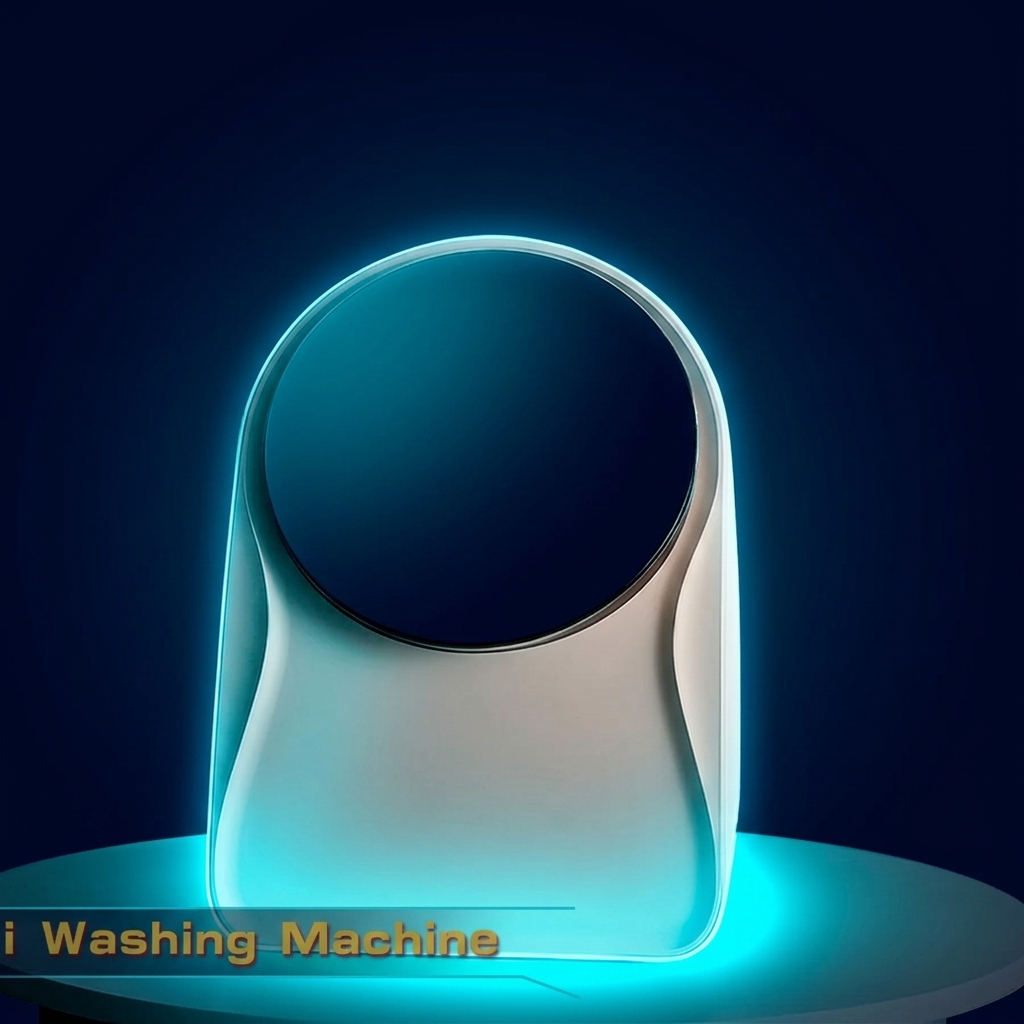 Mini washing machine Grey detail view 2
